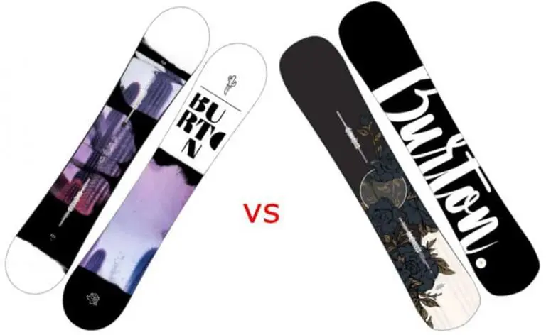 burton stylus vs hideaway womens snowboards